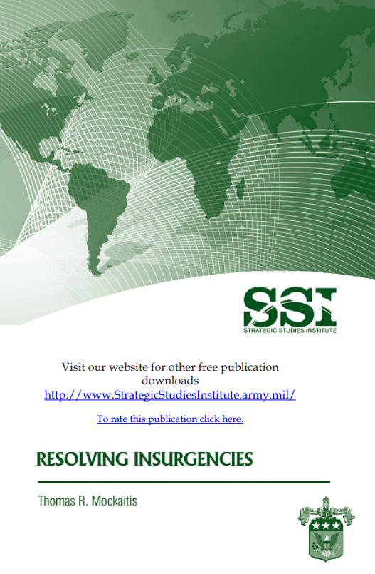 Resolving Insurgencies Resolving Insurgencies