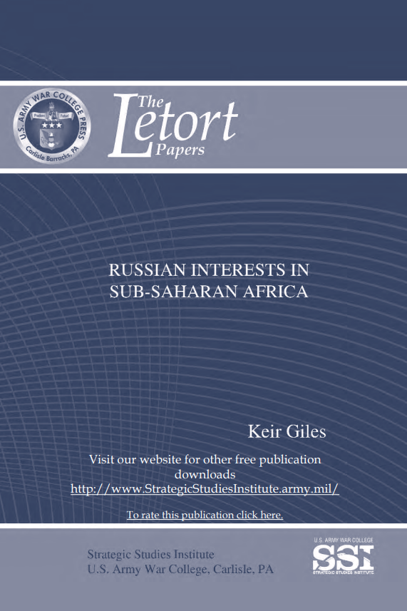 Russian Interests in Sub-Saharan Africa Russian Interests in Sub-Saharan Africa