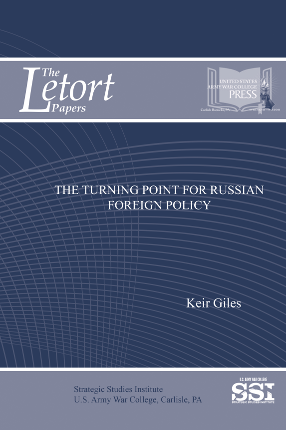 The Turning Point for Russian Foreign Policy The Turning Point for Russian Foreign Policy