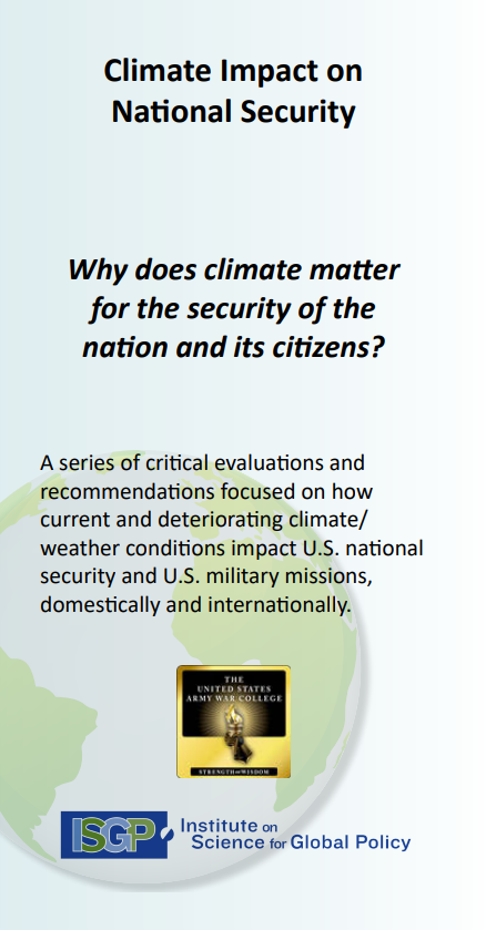 Climate Impact on National Security Climate Impact on National Security