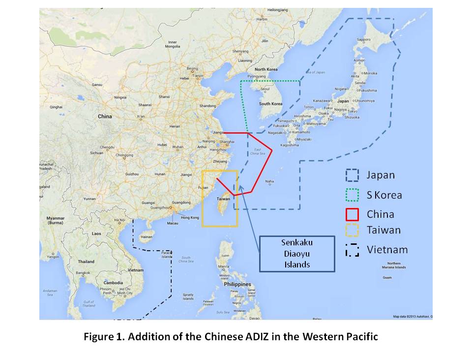 Figure 1: Addition of the Chinese ADIZ in the Western Pacific