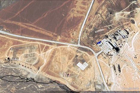 Gogra Pass border defense company (right) and air defense site (left), October 2020 Gogra Pass border defense company (right) and air defense site (left), October 2020