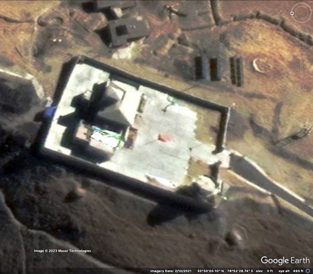 Moldo border defense company outpost on ridge south of Spanggur Lake Moldo border defense company outpost on ridge south of Spanggur Lake