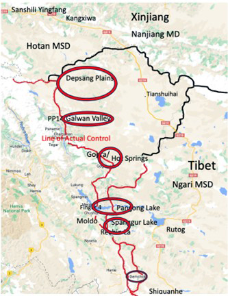 Map of the Aksai Chin