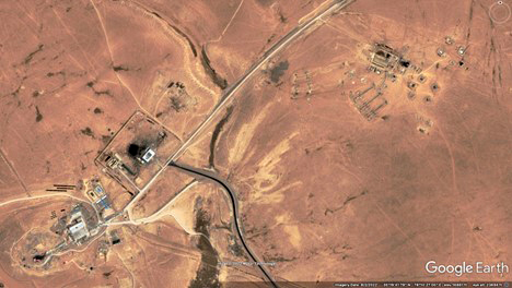 Tianwendian border defense company on Depsang Plains (lower left), expanded area (center), air defense site (upper right), August 2022 Tianwendian border defense company on Depsang Plains (lower left), expanded area (center), air defense site (upper right), August 2022